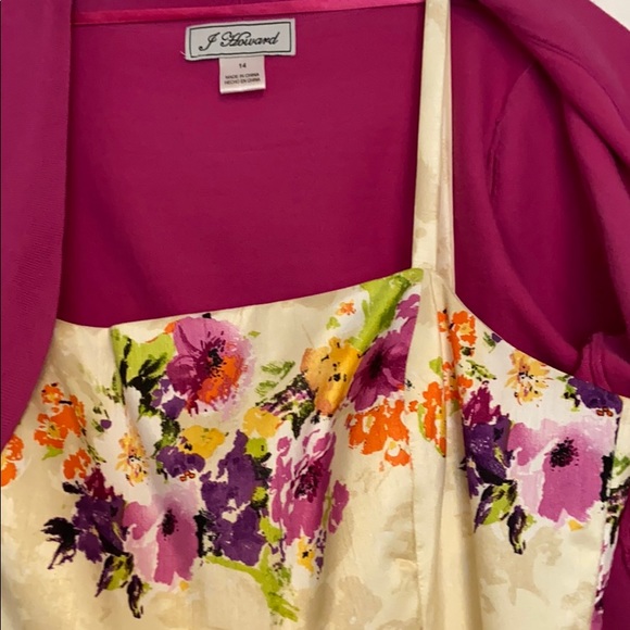 Like NEW Floral fancy dress Sz 14 - Picture 3 of 5